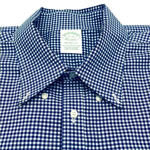 Brooks Brothers Men’s Milano Fit Shirt Size 17-36 Like New - Picture 6 of 7